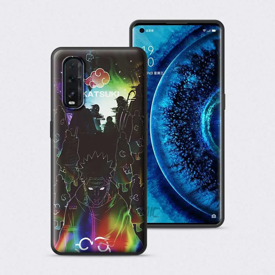 

Anime Naruto Itachi Case for Oppo A52 A5 A9 2020 A53 Find X2 Lite X3 Ace Reno 3 4 5 F15 F11 Pro A73 TPU Black Soft Phone Cover