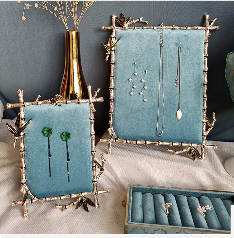 

Creative Earrings Necklace Display Shelf Dressing Cabinet Desktop Ornaments Jewelry Storage Rack Display Props Window Decoration
