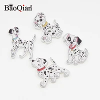 50pcs mixed dalmatian pattern sewing accessories wooden buttons for baby clothes knitting crafts scrapbooking diy needlework