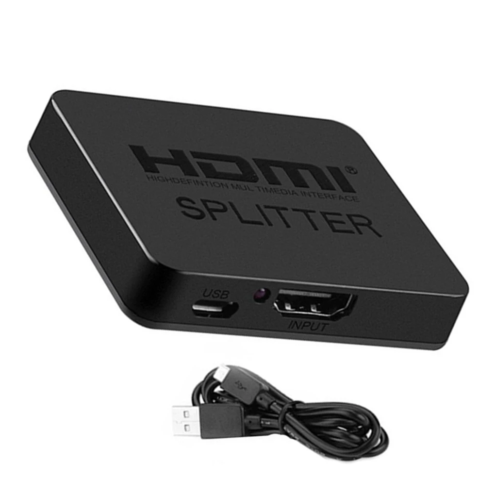 

4K HD Splitter Full HD 1080p Video HD Switch Switcher 1X2 Split 1 in 2 Out Amplifier for HDTV DVD