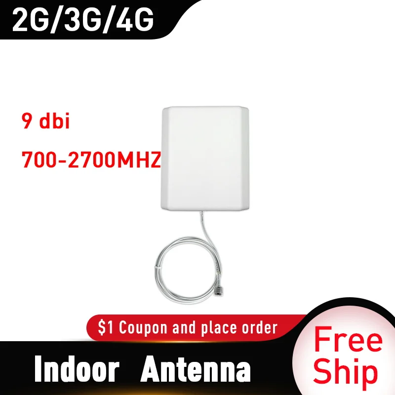 Панельная Антенна 2G 3G 4G 700 2700 МГц CDMA GSM DCS LTE Внутренняя антенна gsm повторитель