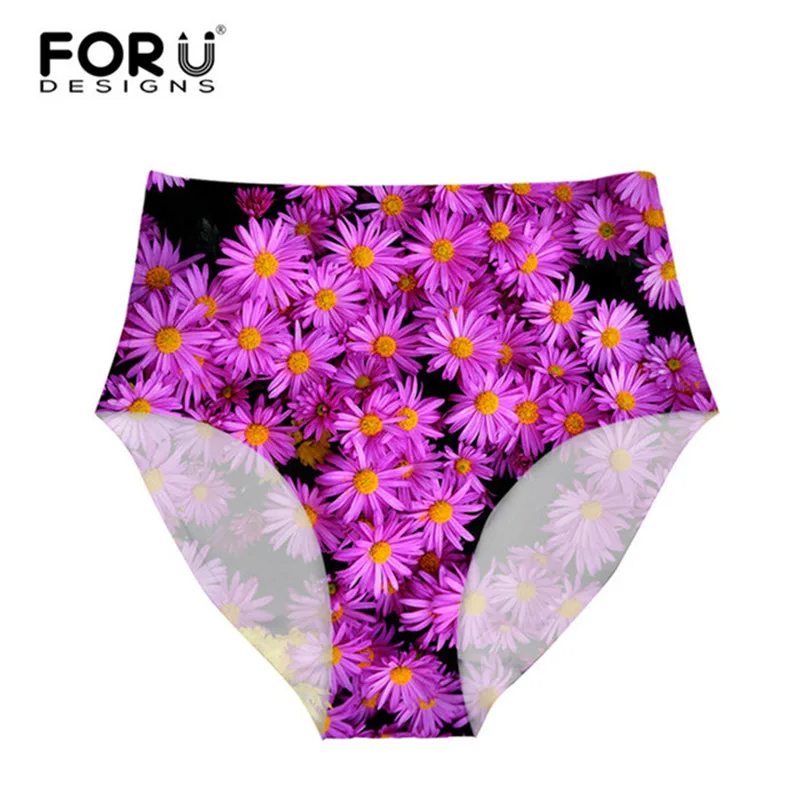 FORUDESIGNS 3D Цветочные листья ультратонкие бесшовные модальные трусики женские