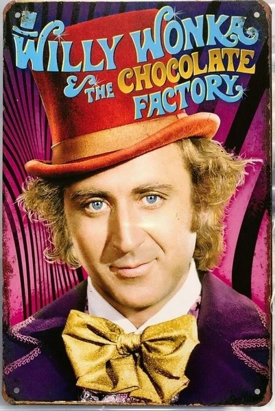 

Willy Wonker Garage Rustic Look Vintage Tin Signs Man Cave Shed Bar Sign