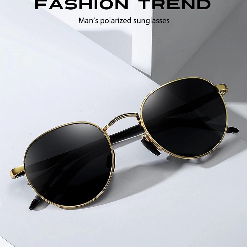 

Круглые водительские солнцезащитные очки поляризационные зеркальные солнцезащитные очки изготовленные на заказ при близорукости минус д...