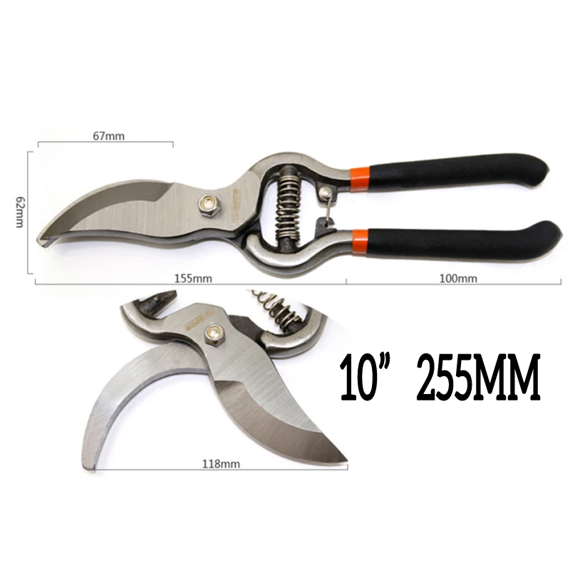 8/10" Heavy Pruning Shear Pruners Cutters Tool Durable Branch Cut Scissors Plant Trimmer Garden Shears Gardening Tools | Инструменты
