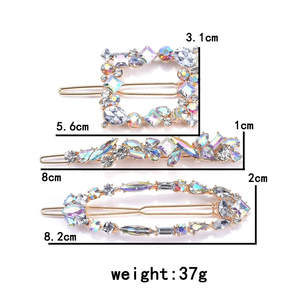 

Fashion Crystal Flower Long Hair Clip Women Hairpins Wedding Bridal Hairclip Barrettes Head Wear Ornament Hair Accessories
