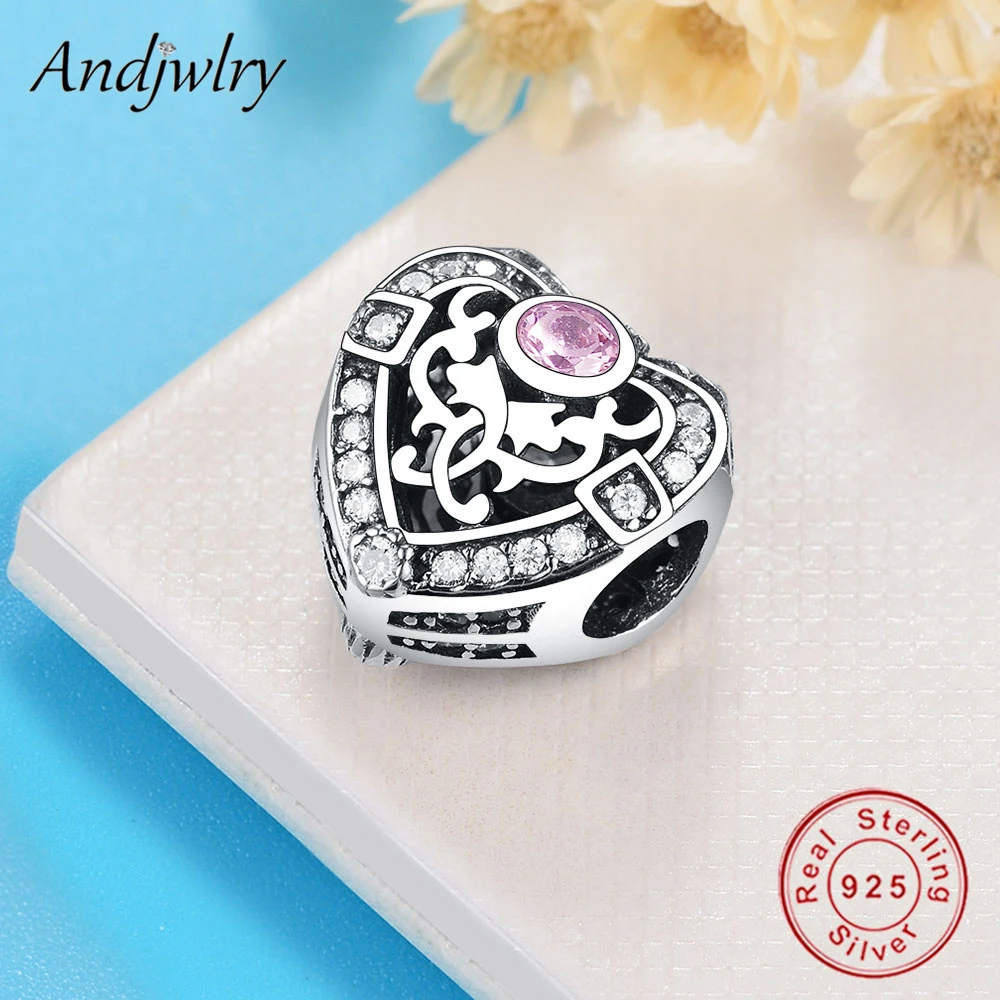 Женский серебряный шарм подходящий для оригинальных браслетов Pandora бусины в