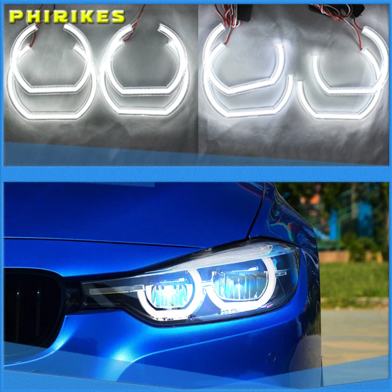 

For BMW 5 SERIES E39 525i 528i 530i 540i 1997-2003 DTM M4 Style Ultra bright led Angel Eyes DRL halo rings Retrofit Accessories