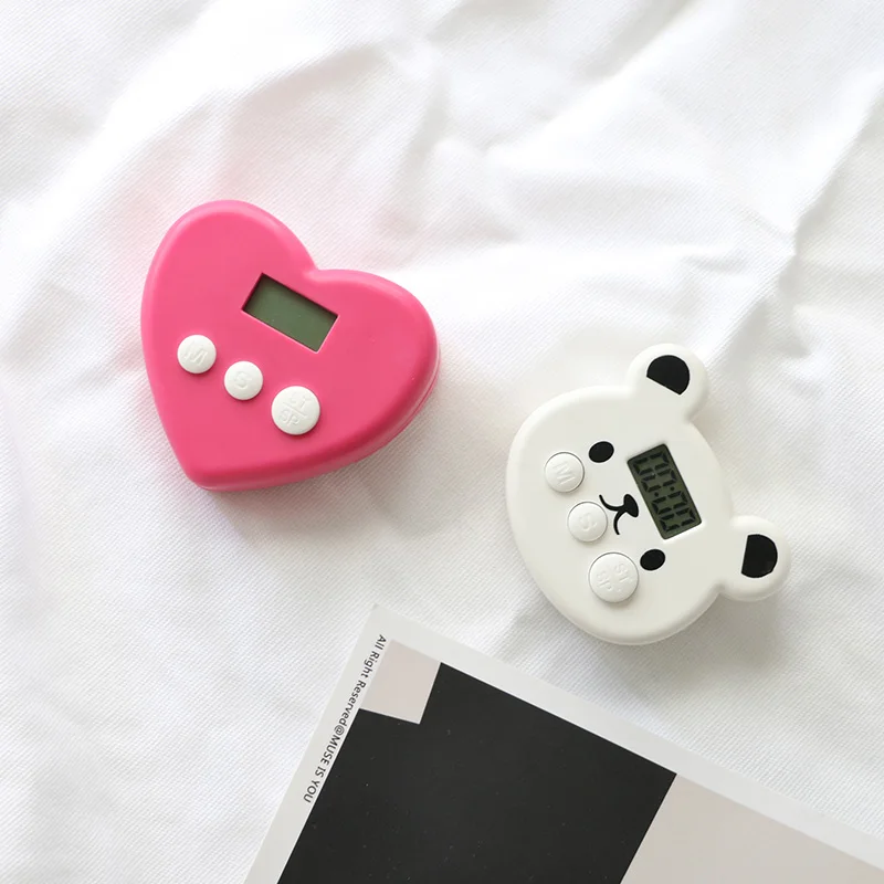 Цифровой ЖК будильник в форме медведя/сердца|Кухонные таймеры| |