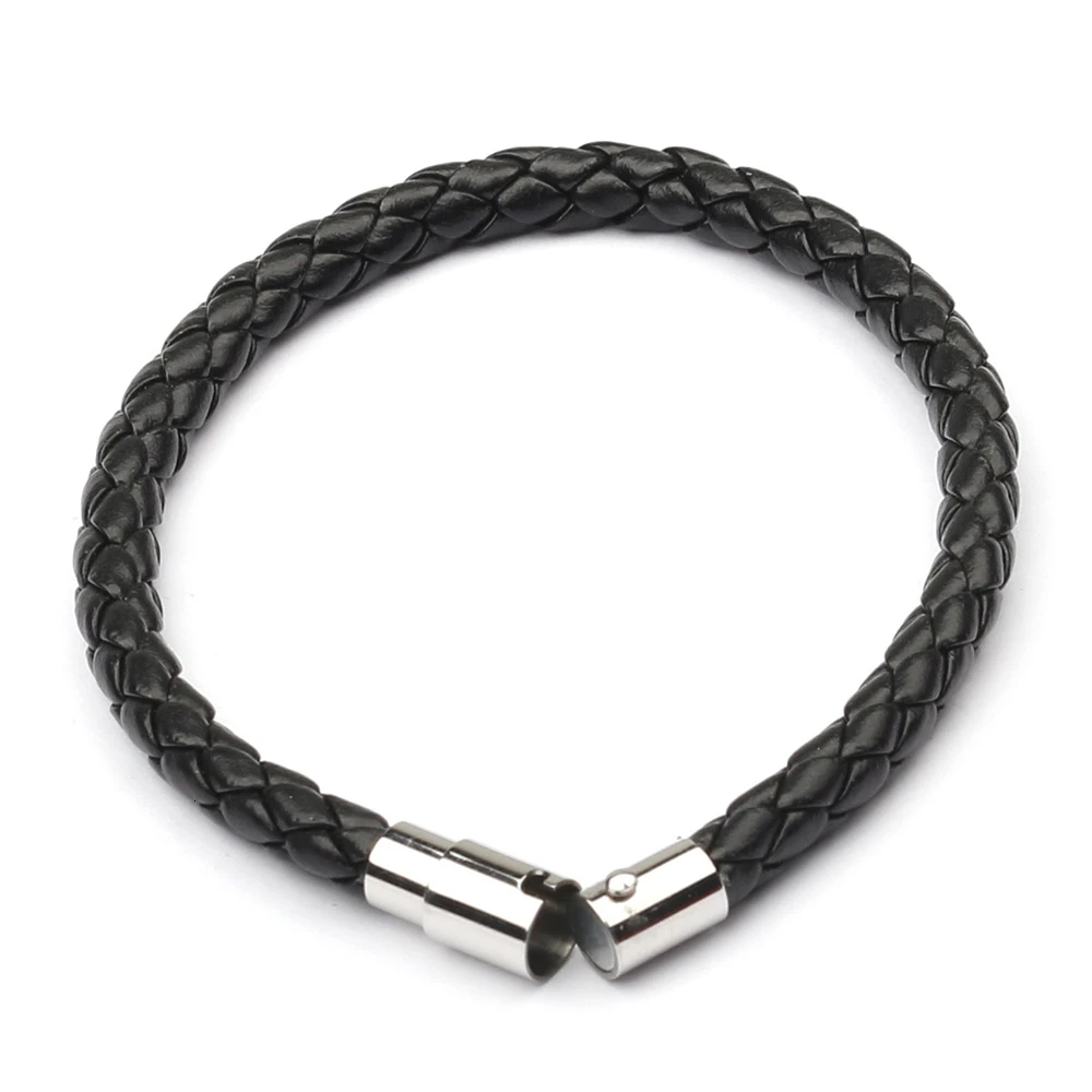

Charm Bracelet Leather Braided Alloy Magnetic Clasps Bracelets For Women Men Couple Fashion Braclet Armband Jewelry Gifts