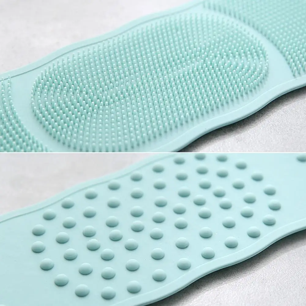 Magic Silicone Brushes Bath Towels Rubbing Back Mud Peeling Body Massage Shower Extended Scrubber Skin Clean Bathroom | Дом и сад