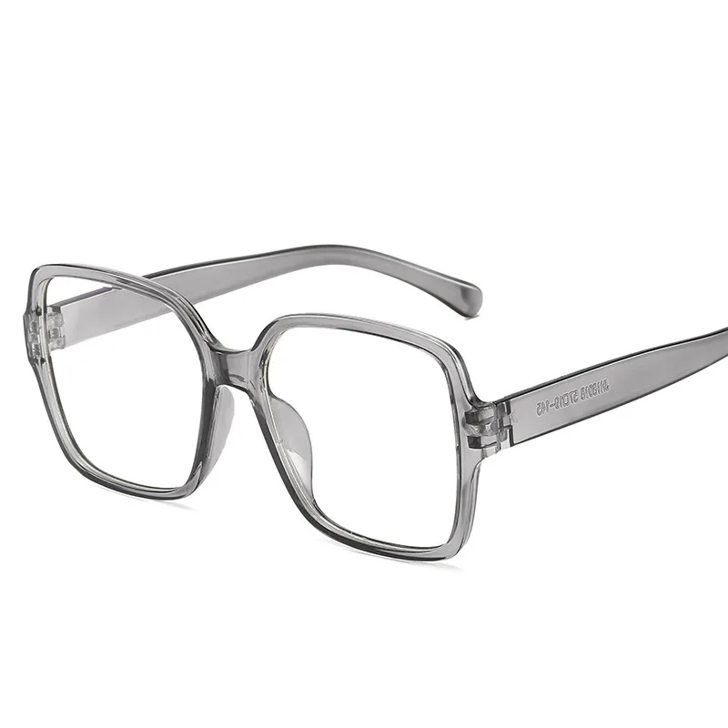 

Retro Big Frame Women Glasses Plain Flat Mirror Female Transparent Frame Black Wild Ladies Glasses