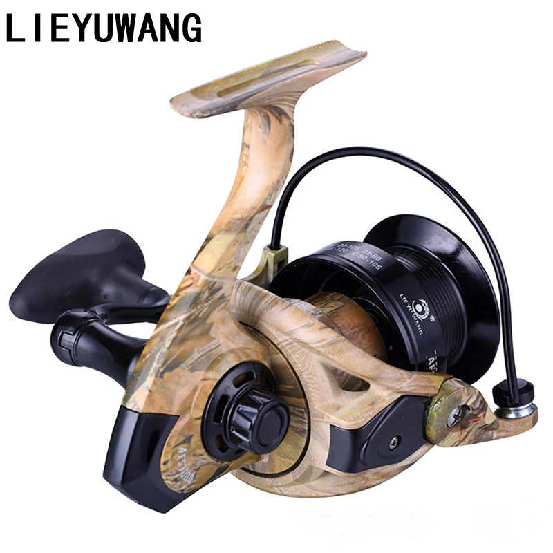 Прочная полностью Металлическая спиннинговая катушка 5000 10000 дальнее колесо 12 + 1BB