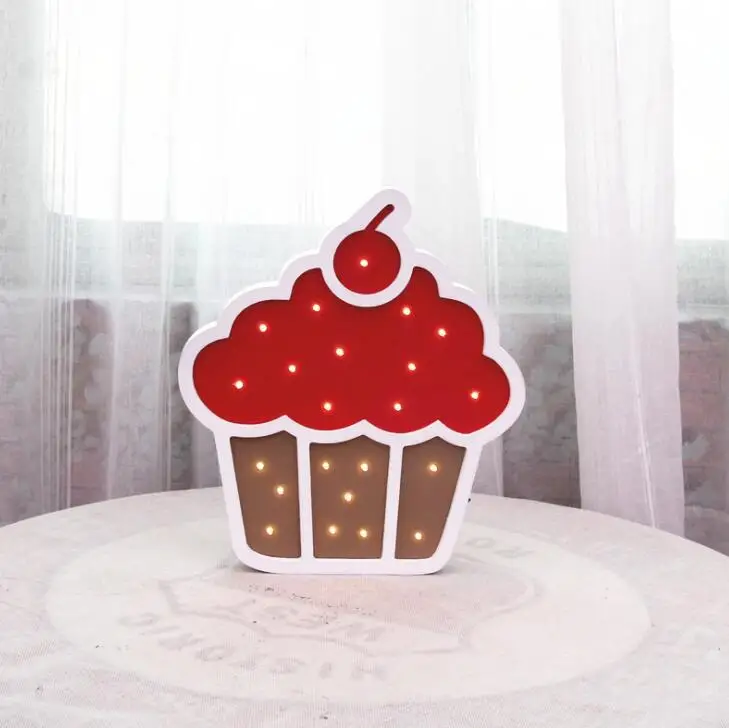 Ночник мороженое конус день рождения торт украшение для вечеринки окружающий