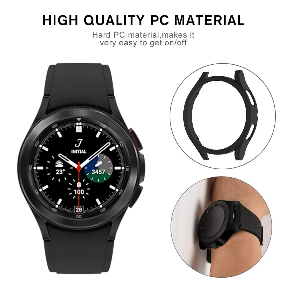 Жесткий защитный чехол с пустотелой рамой для Samsung Galaxy Watch 4 Classic 46 мм и 42 мм, Watch4 44 мм и 40 мм, ударопрочный смарт-часы Fundas on.