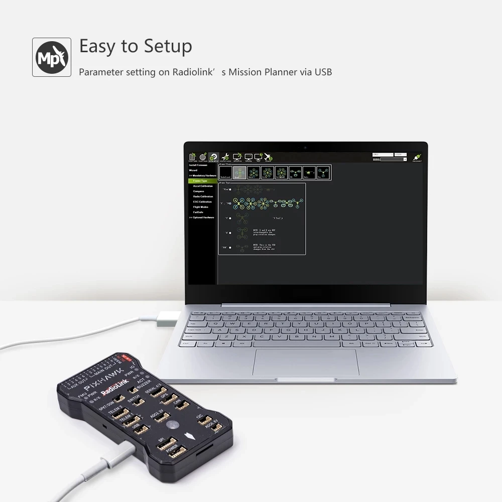 Контроллер полета Radiolink Pixhawk PIX APM 32 бит FC с GPS модулем M8N SE100 для радиоуправляемого