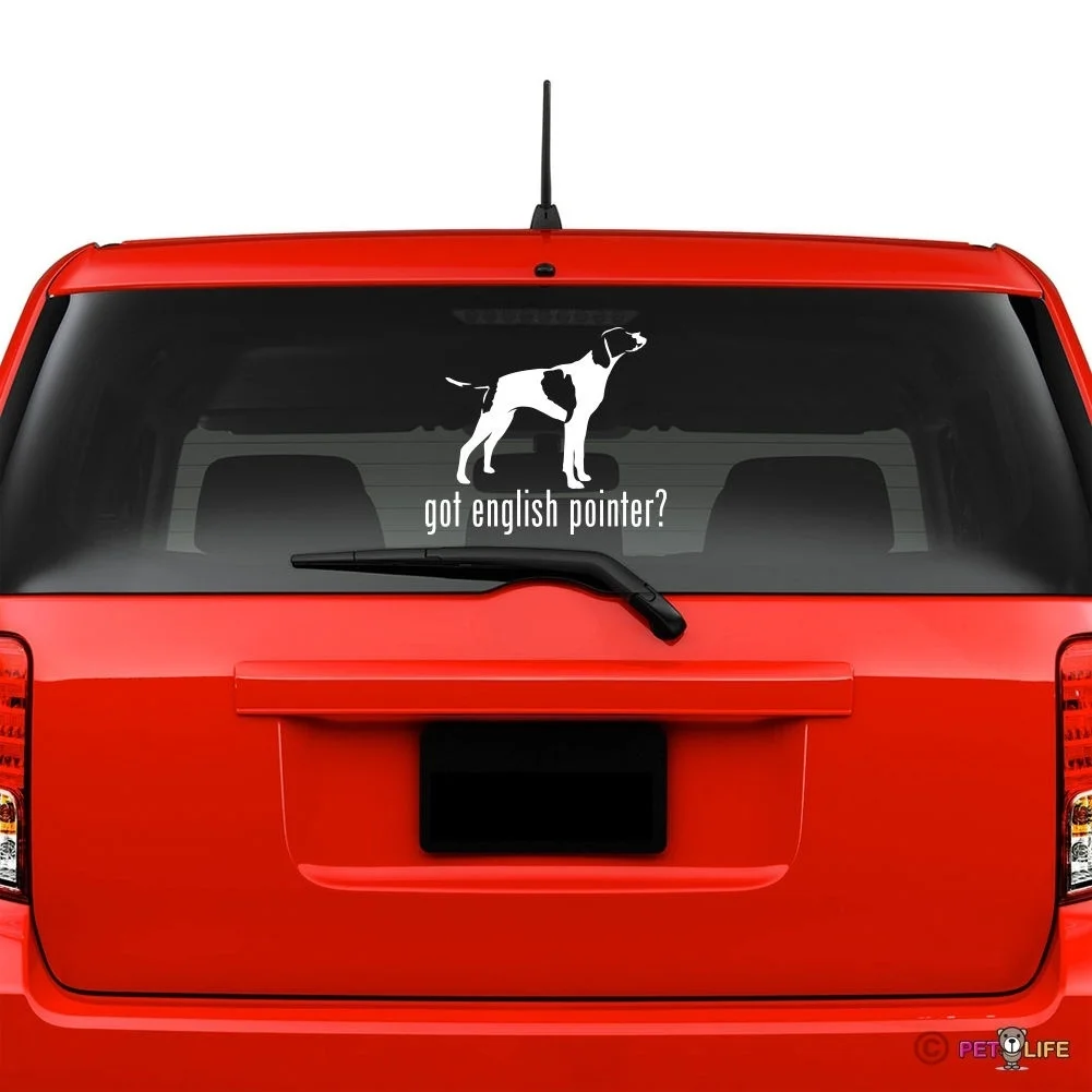 

Got English Pointer Windshield Sticker Vinyl Auto Window window decals