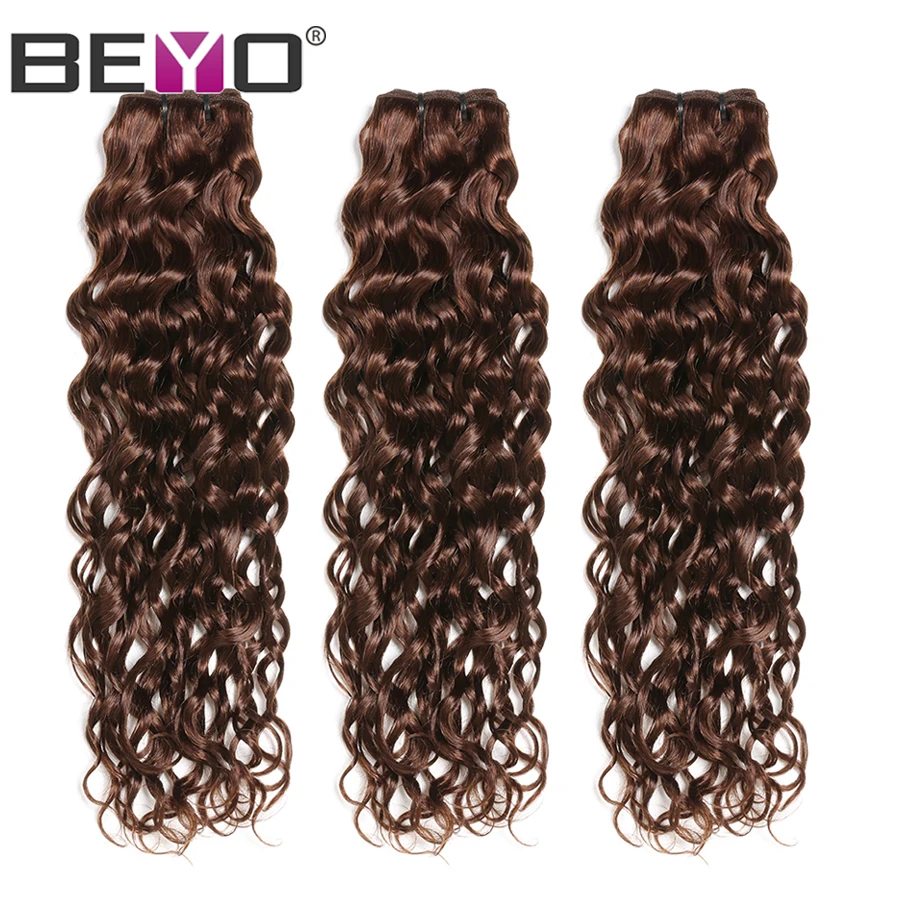 Предварительно окрашенные #4 волнистые волосы бразильские стандартные