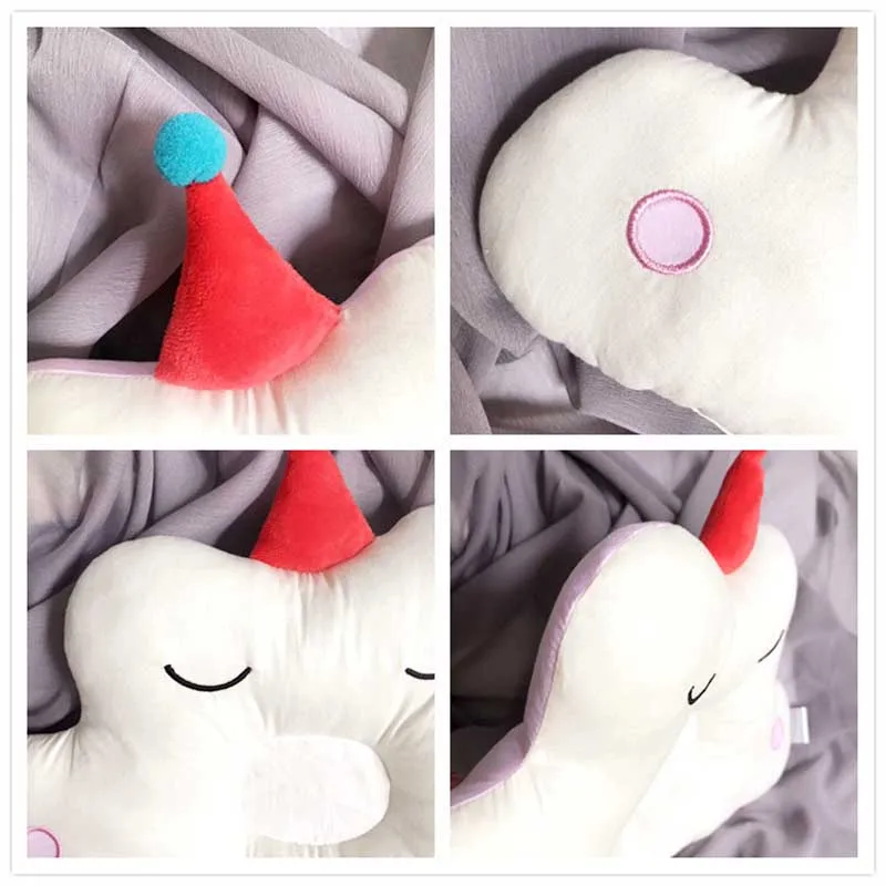 Cotton Cloud Форма Детские спальные головы позиционер Подушка с вышивкой для