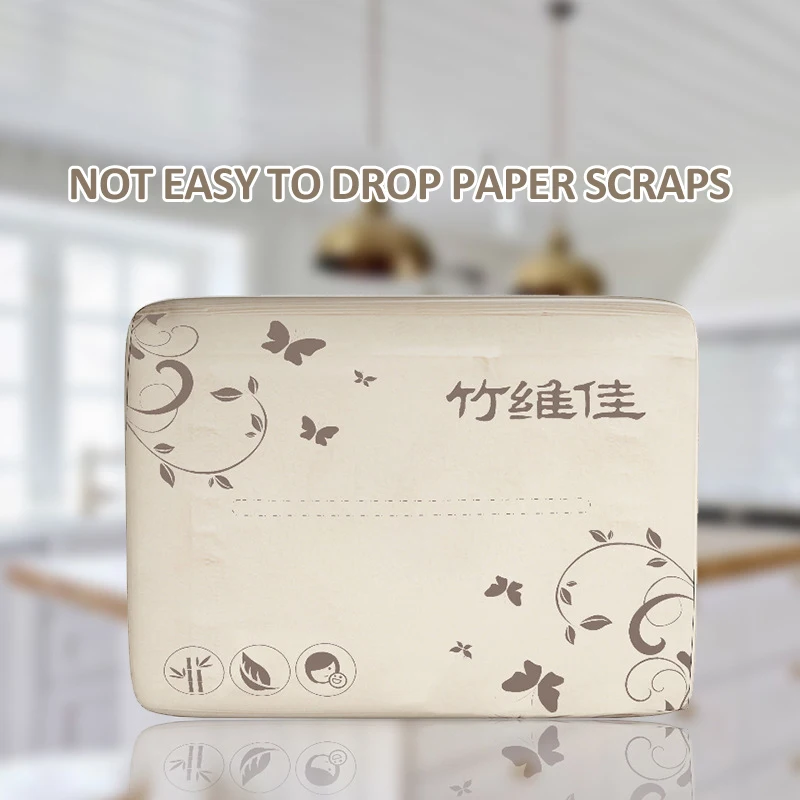 220 листов родной бамбуковой целлюлозы насосная бумага мягкая Бытовая Чистящая