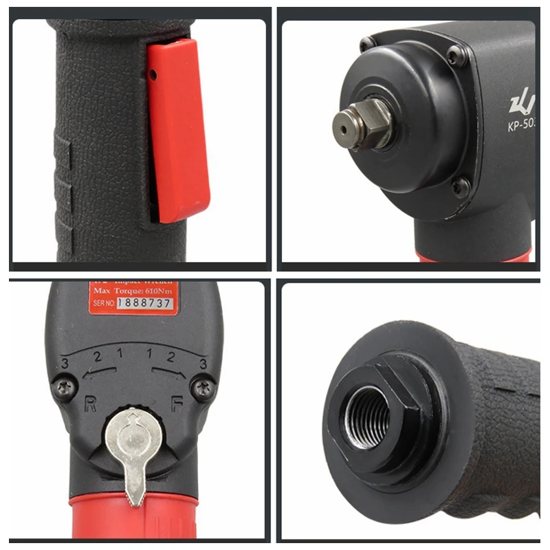 1/2 воздушный мини-ключ Промышленный Ремонт автомобильных шин 9000 об/мин Н. М