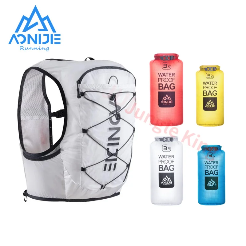 

AONIJIE C9108 Lightweight Water Bag Breathable Trail Running Vest Backpack Beyond Wild Marathon Bike Running Bag H3205 Blue bag