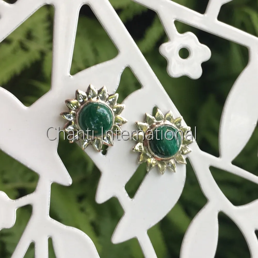 Серебряные перидоты Апатит гранат цветок серьги-гвоздики серьги 1 5 см вариации |