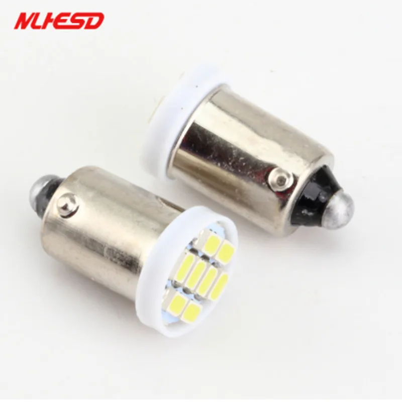 100 шт. Ba9s 44 47 T11 T4W Bayonet AC 6 в/6 3 В 1206 3020 8SMD светодиодный ная лампа для пинбола без