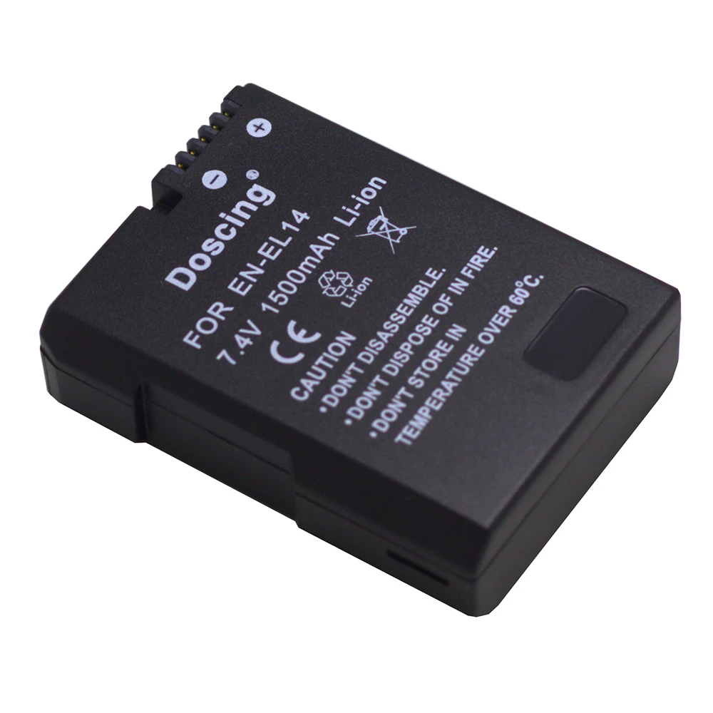 Сменный аккумулятор ENEL14 для Nikon P7800 P7700 P7100 P7000 D5500 D5300 D5200 D3200 D3300 D5100 D3100 | Электроника