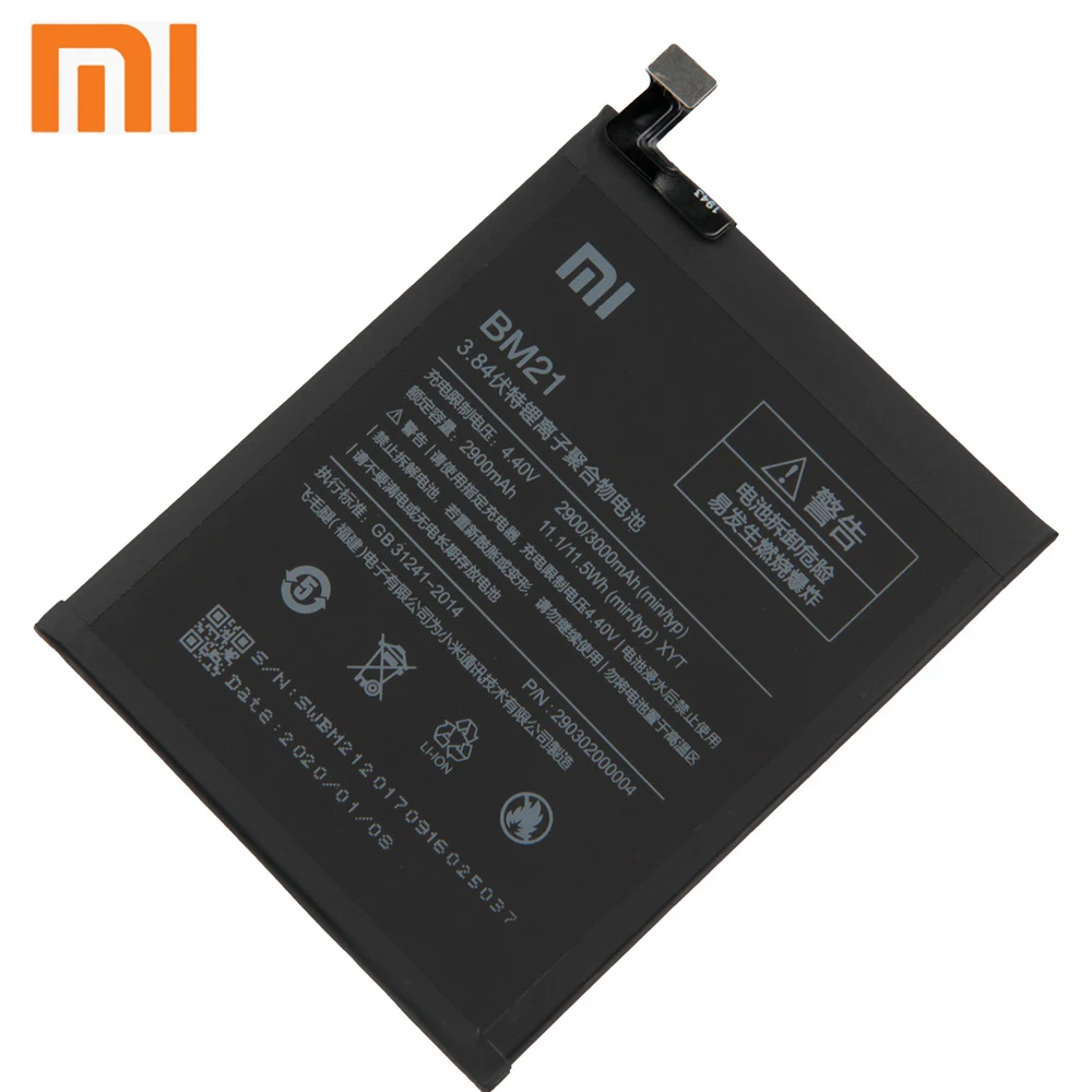 

Xiao Mi Xiaomi Mi BM21 Phone Battery For Xiao mi Redmi Note Mi Note Note 5.7" Redrice Note BM21 2900mAh Original Battery + Tool