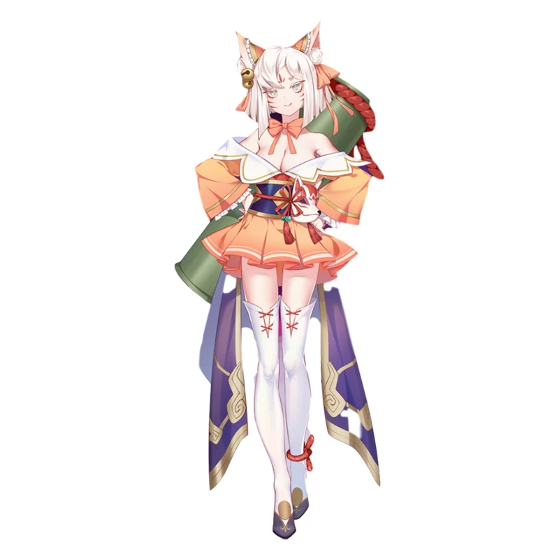 

Three Ratels QC32 Fox demon girl Anime Poster Self Adhesive Removable