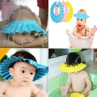 Регулируемая детская шапочка для шампуня для мытья волос, козырек для мытья, защита ушей, чехол для защиты глаз, шапка, Детские аксессуары для ванны