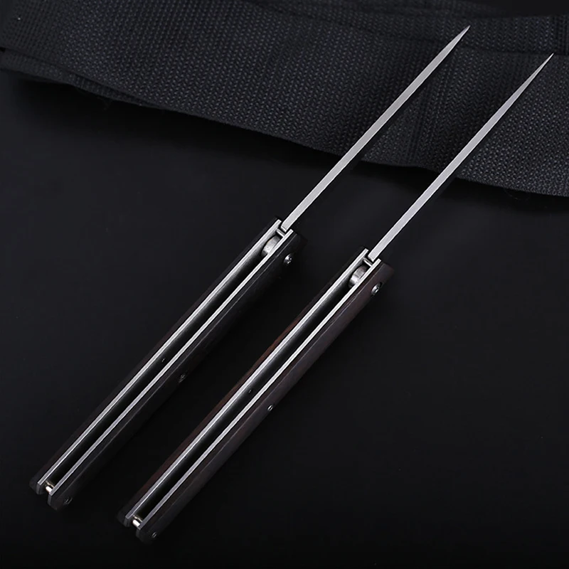 Складной нож Flipper карманный резец из дамасской стали с лазерным узором для