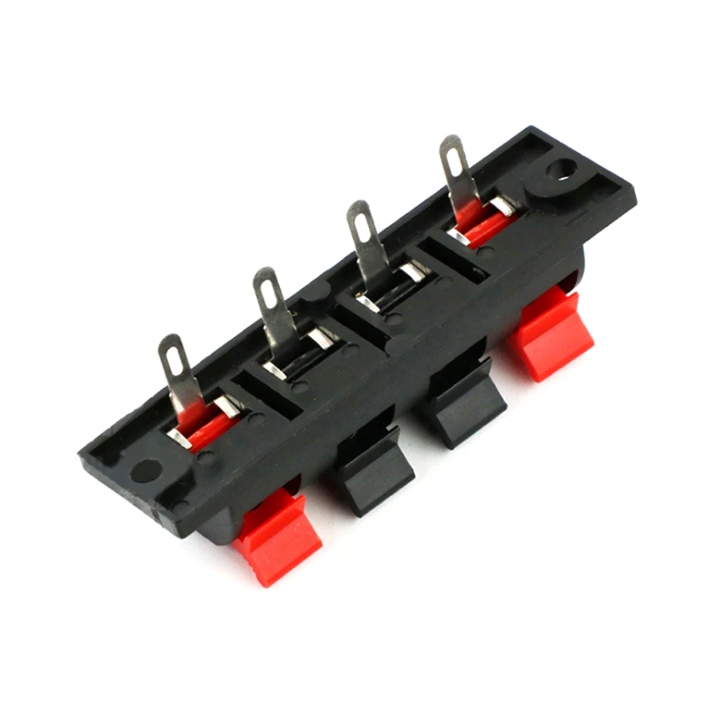 

5PCS Row 4 Pin 4 Position LED Aging Tester Speaker Terminal Board Connectors