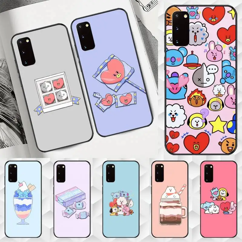 

Zororong Cartoon Funny B-BT21 Phone Case For Huawei mate40 mate30 mate20 mate10 mate9 lite pro soft Cover Fundas