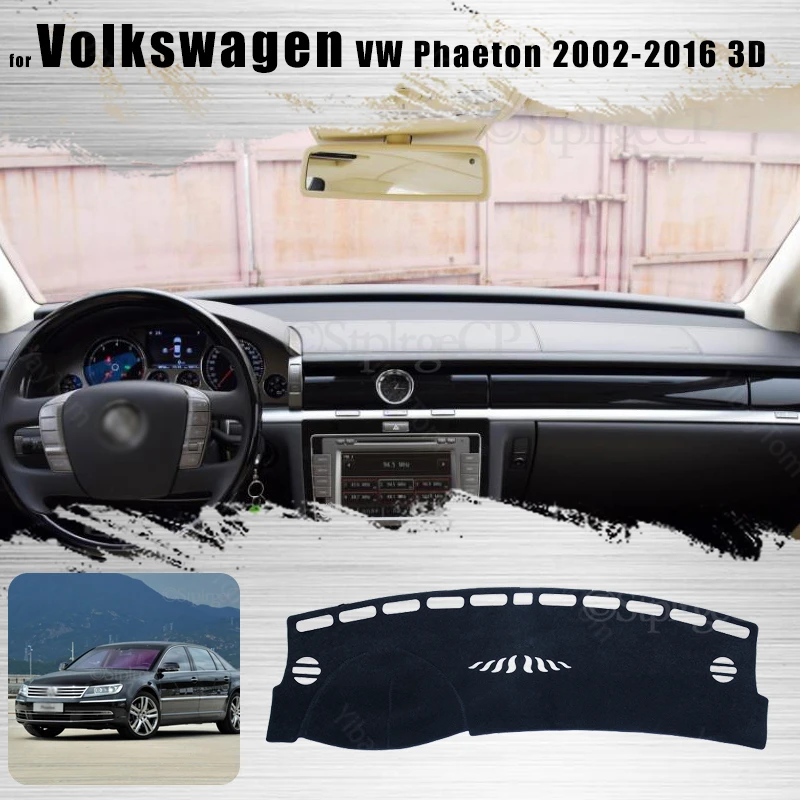 

Dash Mat Dashmat for Volkswagen VW Phaeton 2002-2016 3D Anti-Slip Mat Dashboard Cover Pad Sunshade Dashmat Carpet Accessories