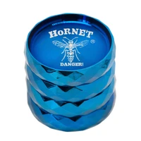hornet 4 layers 63mm zinc alloy tobacco herb grinder%c2%a0diamond shape herbal smoking grinders smoker accessories