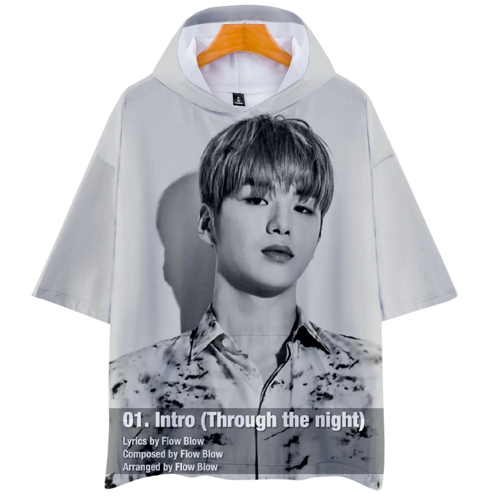 KPOP корейский певец Kang danel альбом цвет на мне 3d печать с капюшоном для