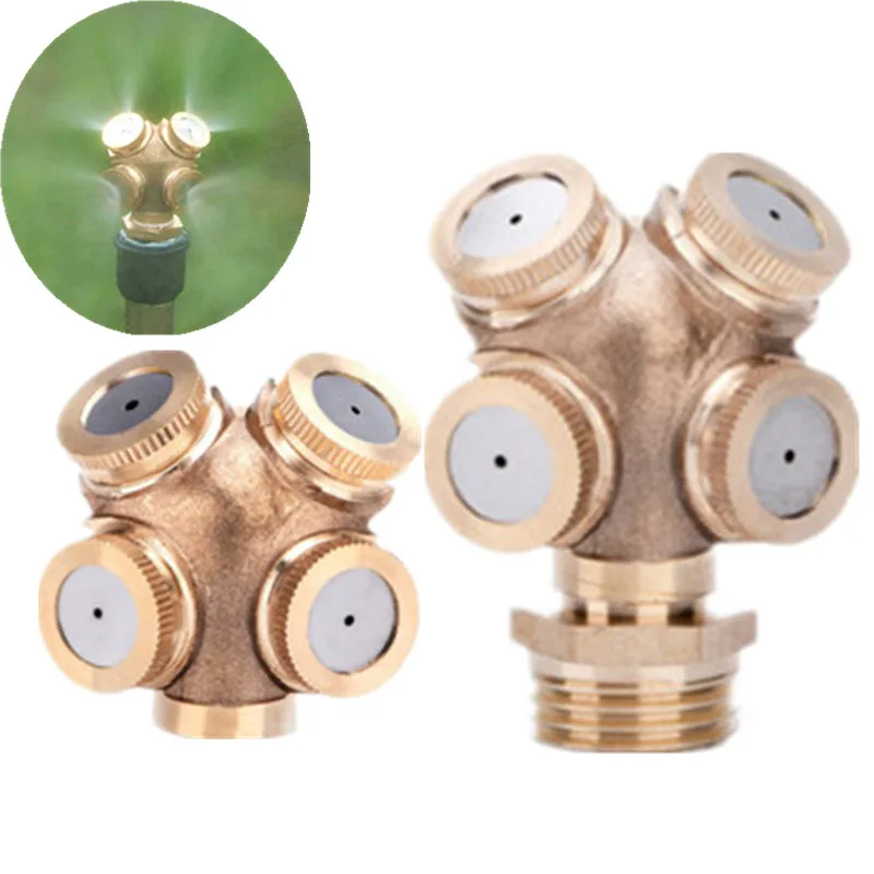 

Разбрызгиватель садовый латунный, 4 головки, 10 шт.