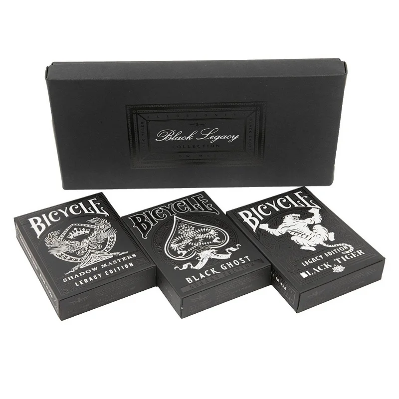 Велосипед черный тигр/Призрак наследие издание игральные карты Ellusionist тень