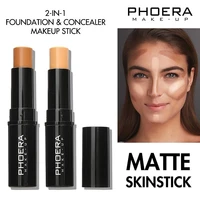 phoera concealer lipstick stick 1pc brighten skin ton matte makeup bace stick waterproof long oil control face foundation tslm1
