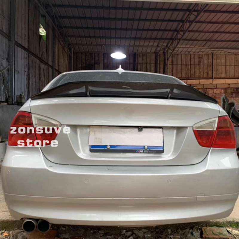 

Подходит для BMW 3 серии E90 спойлер 2005-2012 года седан реальное глянцевое углеродное волокно заднее крыло Спорт R Стиль Аксессуары Корпус Компле...