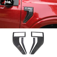 jho abs carbon grain side fender emblem frame overlay cover trim for ford f150 2021 f 150 car accessories
