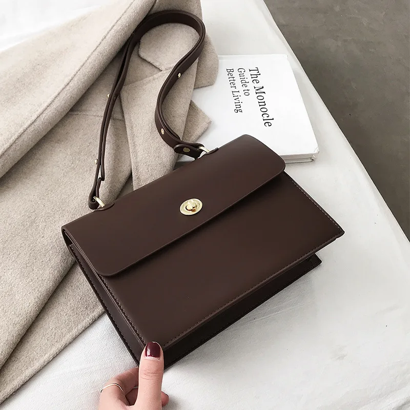 

2021 New Trendy Fashion Ladies Underarm Bag Texture Shoulder Bag Messenger Bag High Quality All-match Small Square Bag Female