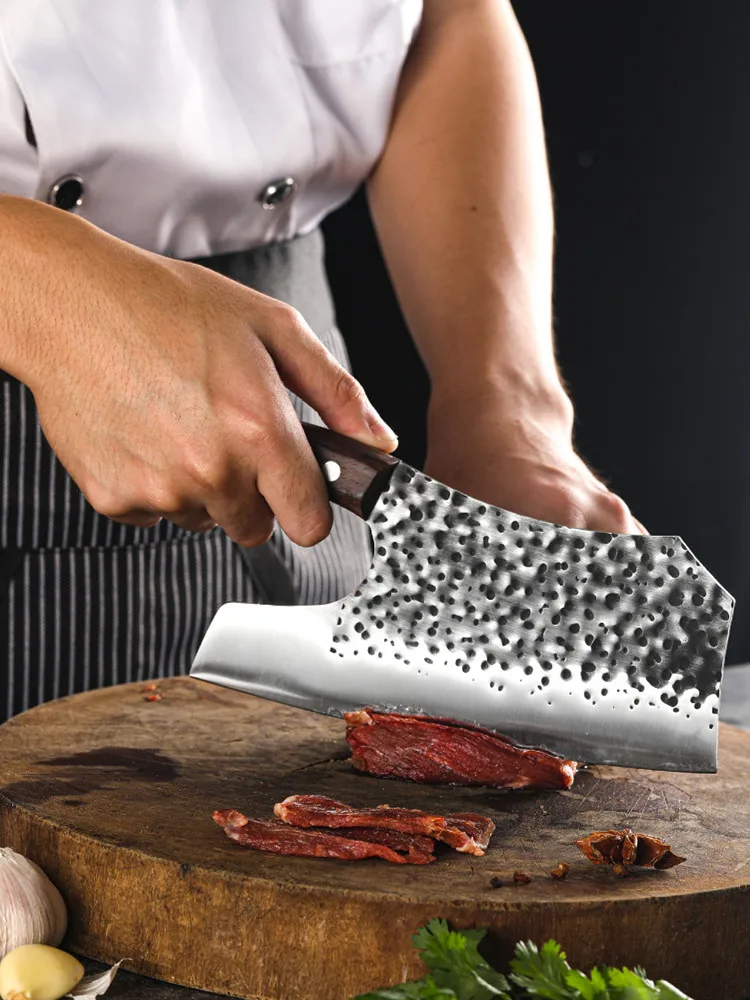 Нож мясника ручной работы высокотвердые кованые ножи измельчение нарезка