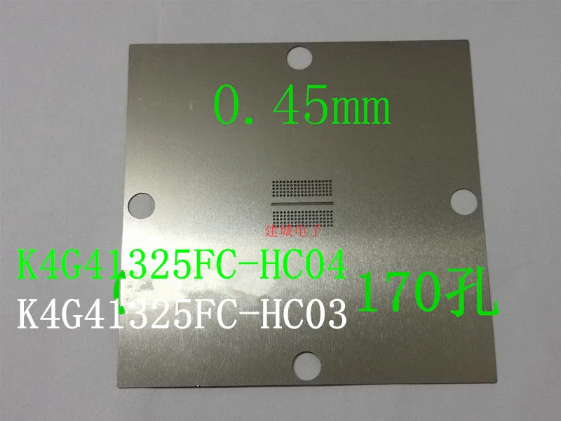 90*90 K4G41325FC K4G80325FB-HC25 K4G80325FB-HC03 K4G80325FB-HC28 H5GQ8H24MJR-R0C H5GQ8H24MJR-R4C GDDR5 DDR5 трафарет стальная