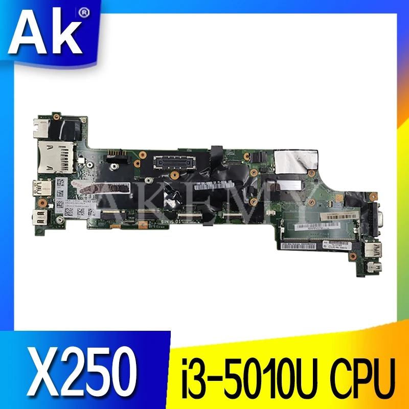 Для For Lenovo Thinkpad X250 ноутбук материнская плата VIUX1 NM A091 Процессор i3 5010U 100% тесты