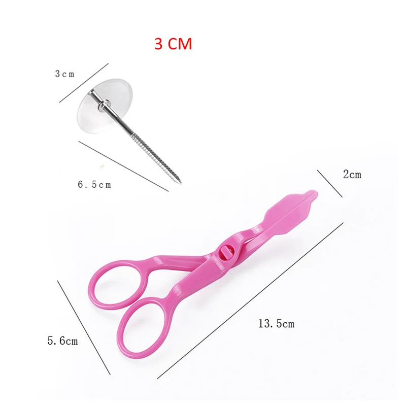 Цветочные ножницы для украшения ногтей 2 шт. безопасный податчик крема