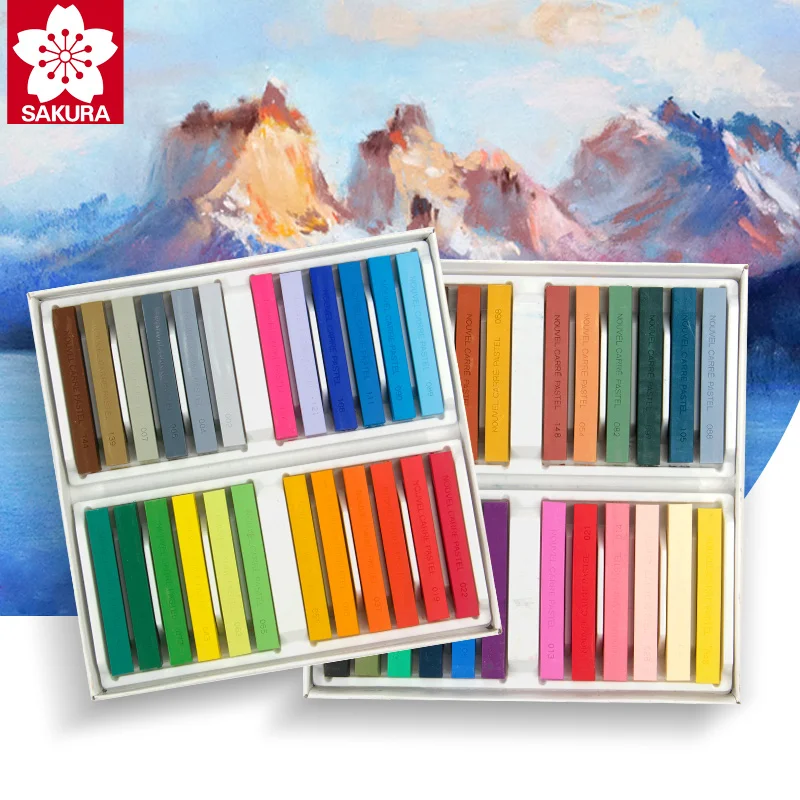 Цветные мелки Sakura NCT Pastels яркий жемчужный порошок блестящие ранцы пастельные