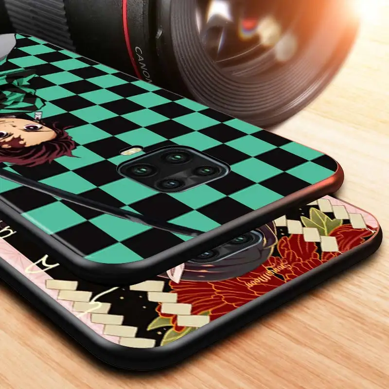 Demon Slayer Anime For Xiaomi Redmi Note 9 9S 9Pro Max 8T 8Pro 8 7 6 5 Pro 5A 4X 4 Silicone Black Phone Case